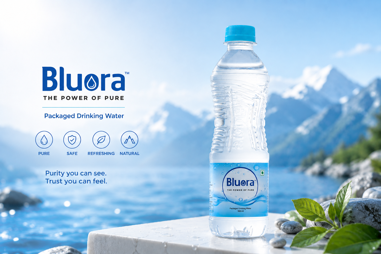 Bluora 250ml Packaged Drinking Water